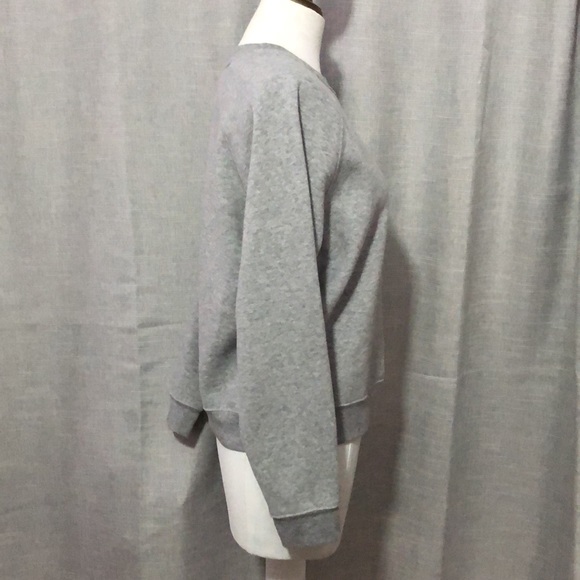 Like New Calvin Klein “Jeans” Semi Cropped Sweatshirt-Sz M-Gray Crewneck - Picture 8 of 15